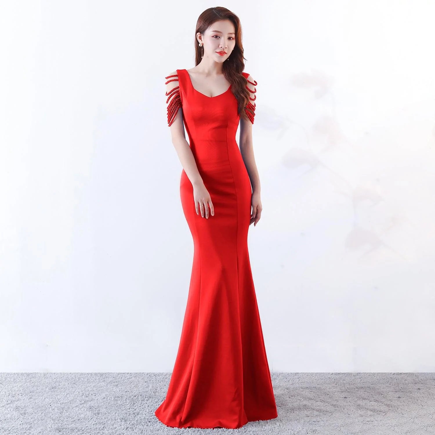Dress skirt fishtail dress evening dress - melvincucci