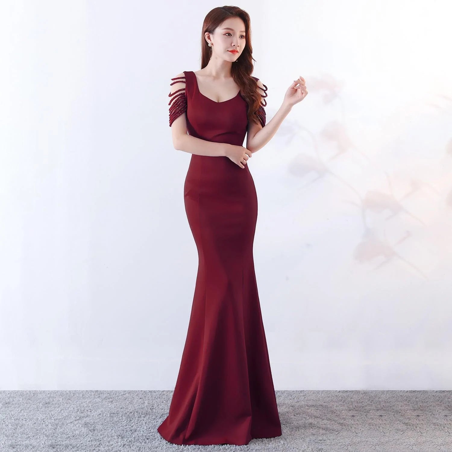 Dress skirt fishtail dress evening dress - melvincucci