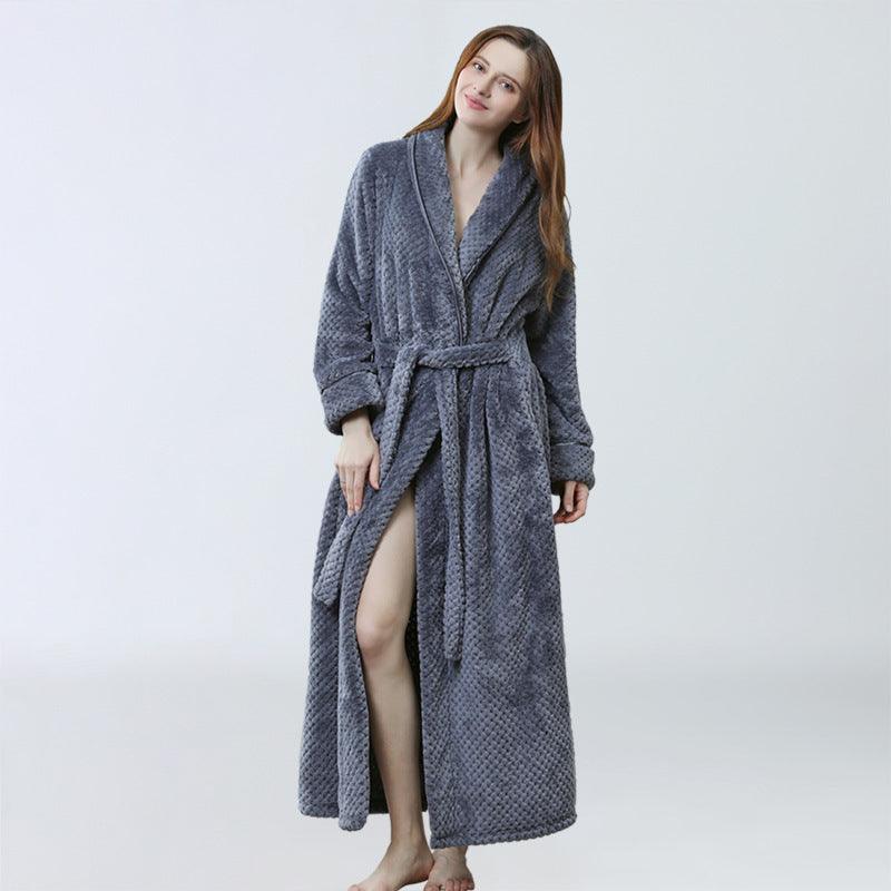 Dressing Gown Women Winter Warm Bathrobe Pajamas - melvincucci