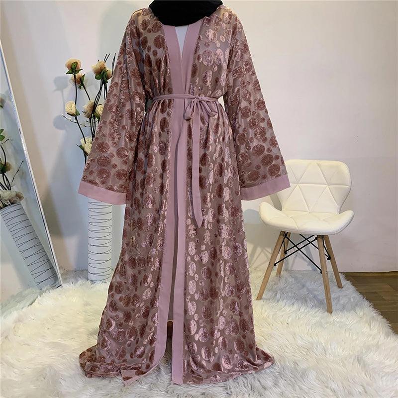 Dubai Women Clothing Maxi Long Kaftan Abaya Malaysian Robe Cardigan - melvincucci