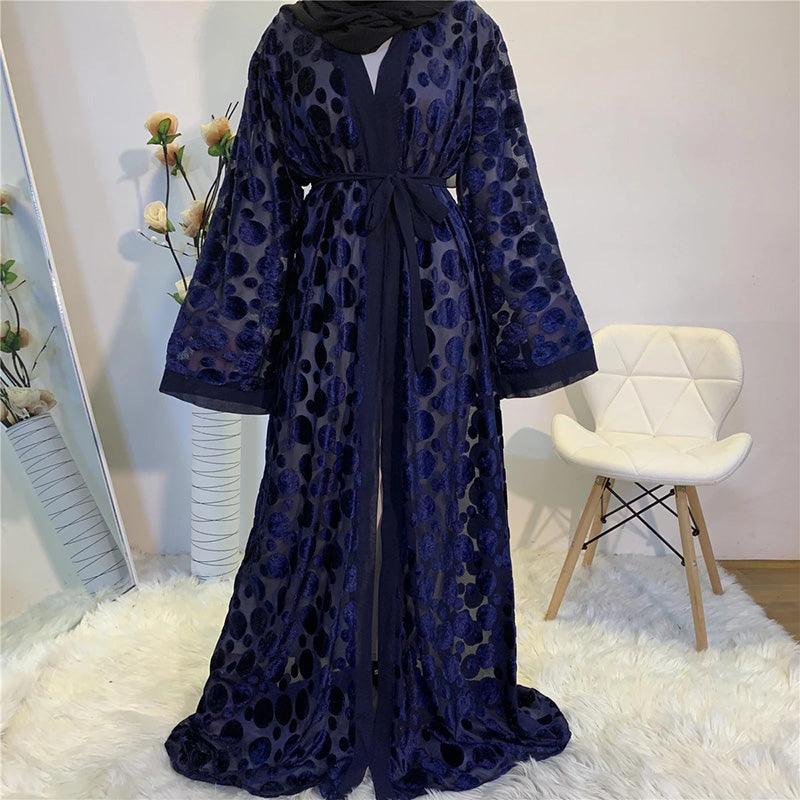 Dubai Women Clothing Maxi Long Kaftan Abaya Malaysian Robe Cardigan - melvincucci