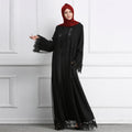 Dubai Women Robe Lace Open Abaya Malaysian National Style Dubai Robe Cardigan - melvincucci