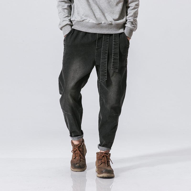 Retro Loose Denim Trousers Fashion Plus Size Men - melvincucci