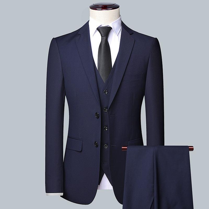 Casual Men's Suit Set Slim Fit Formal Groom Wedding Dress - melvincucci
