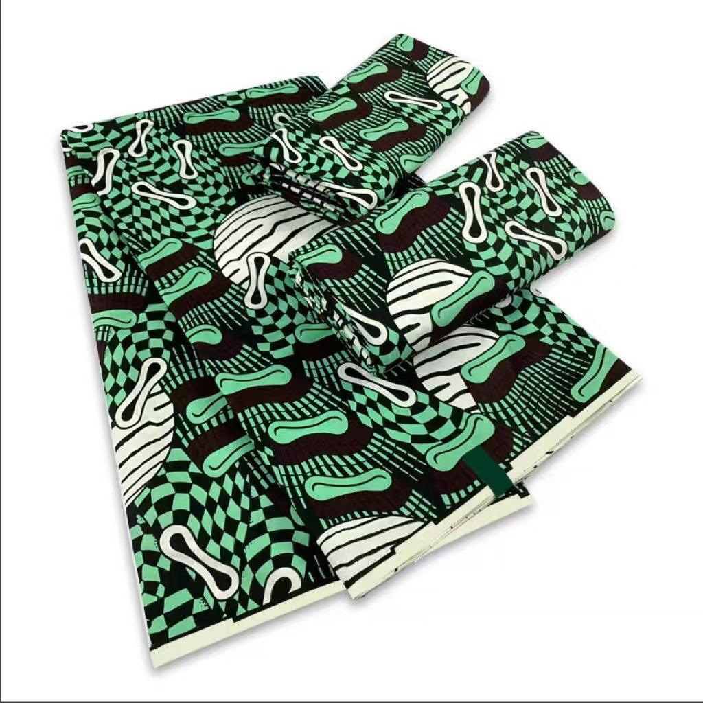 6 Yards African Wax Fabric Cotton Super Hollandais - melvincucci