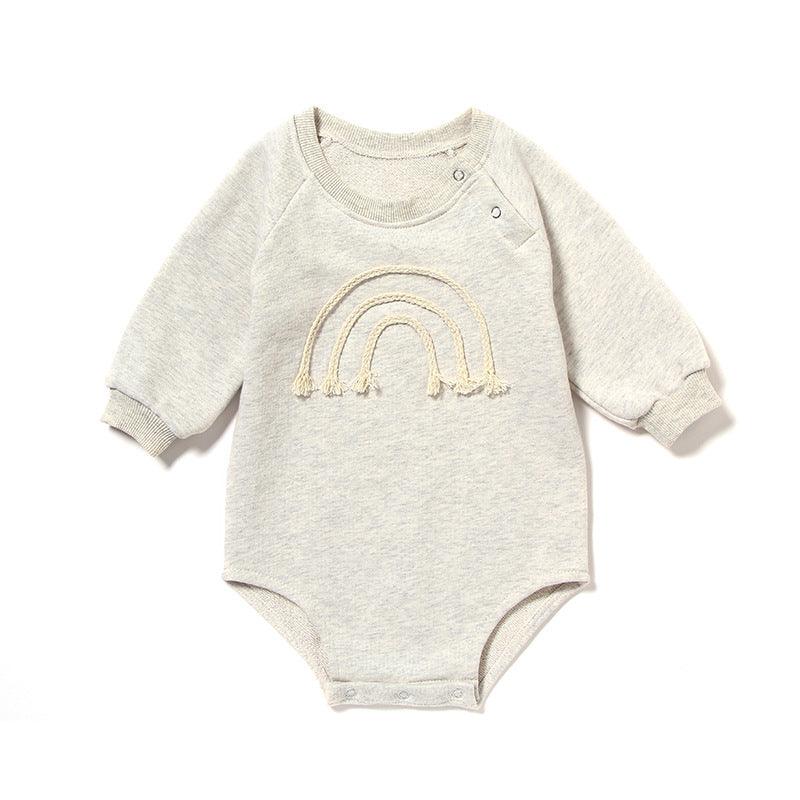 Spring And Autumn Romper R Baby Long Sleeve Waffle - melvincucci