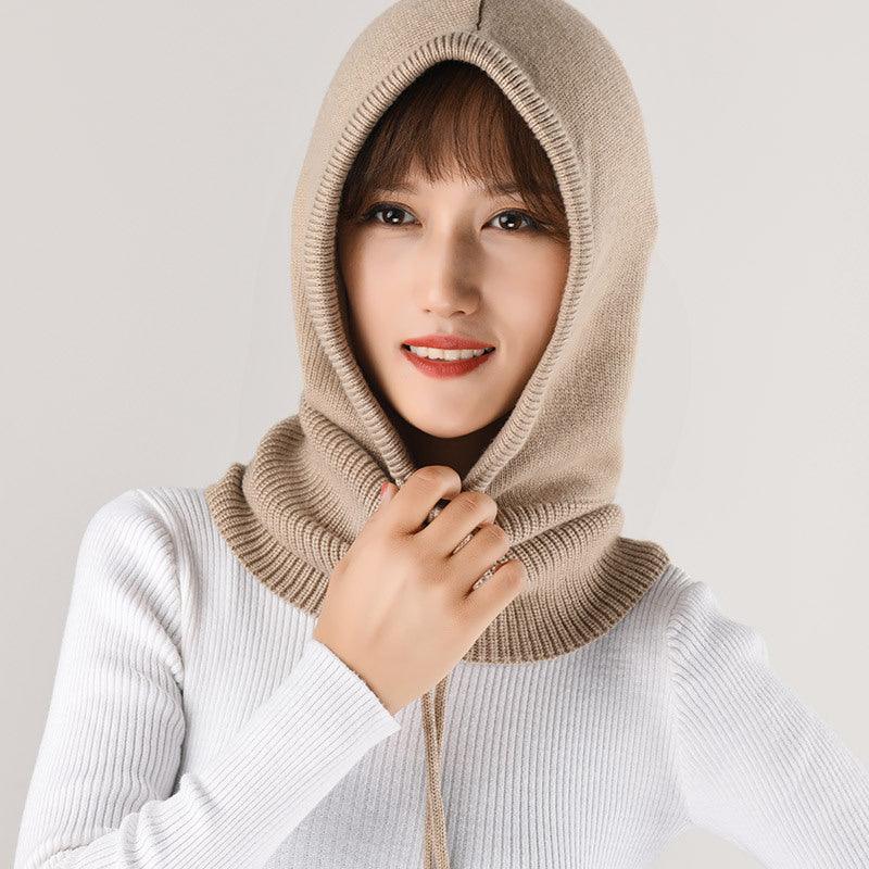 Ear Knit Wool Scarf Bib Women Pullover - melvincucci