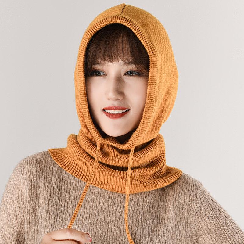 Ear Knit Wool Scarf Bib Women Pullover - melvincucci