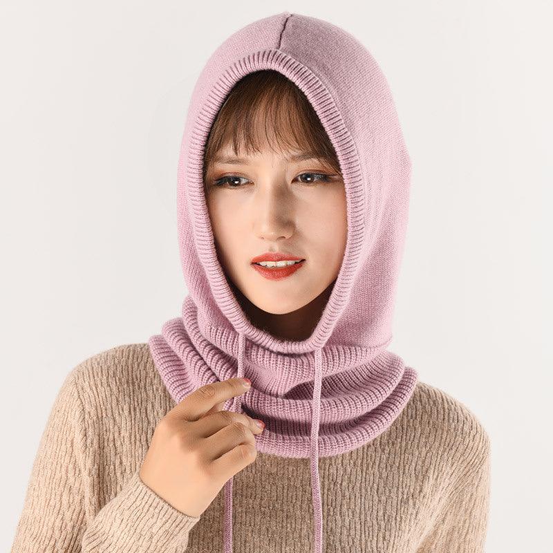 Ear Knit Wool Scarf Bib Women Pullover - melvincucci