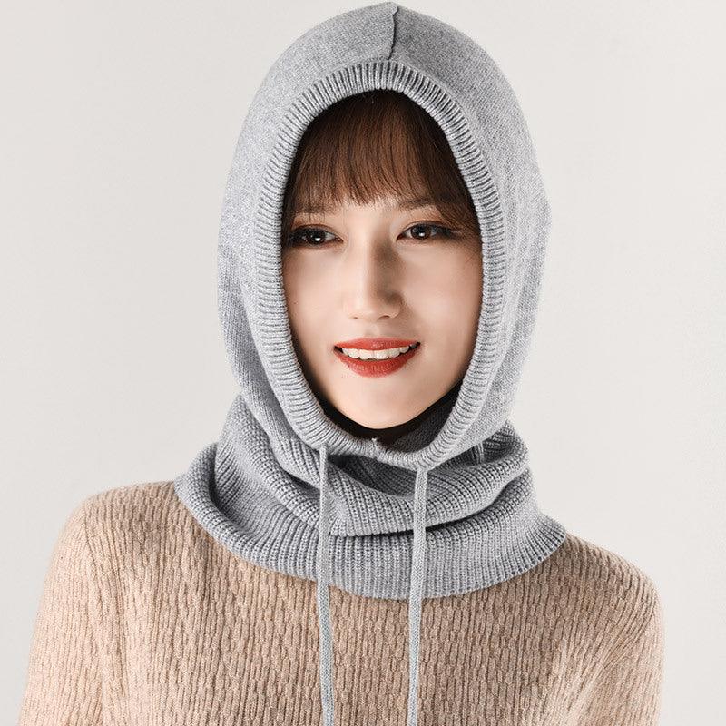 Ear Knit Wool Scarf Bib Women Pullover - melvincucci