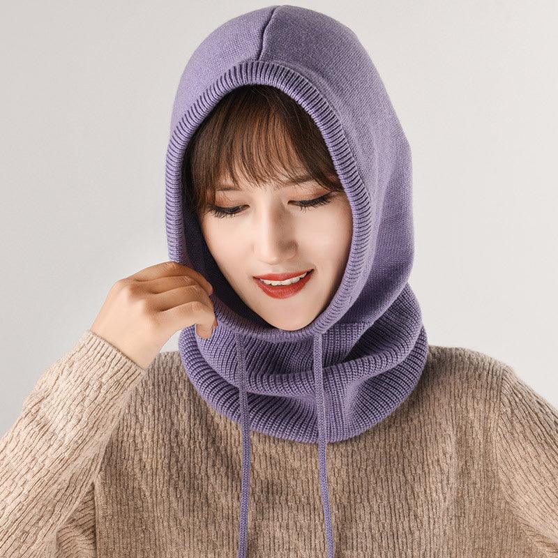 Ear Knit Wool Scarf Bib Women Pullover - melvincucci
