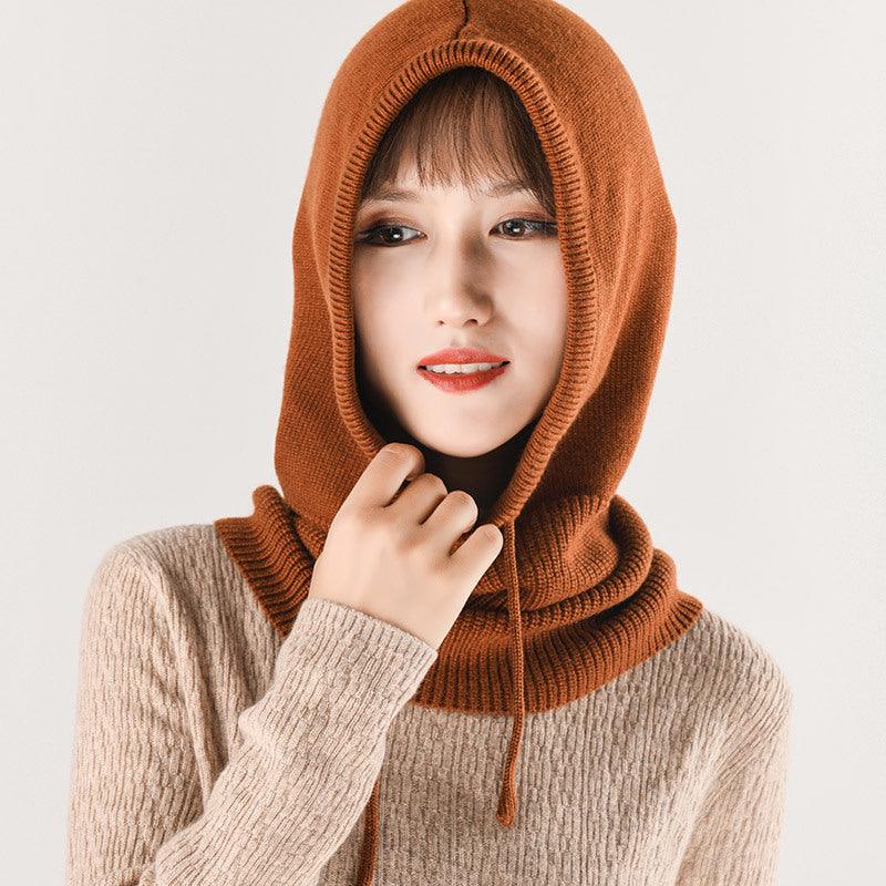 Ear Knit Wool Scarf Bib Women Pullover - melvincucci