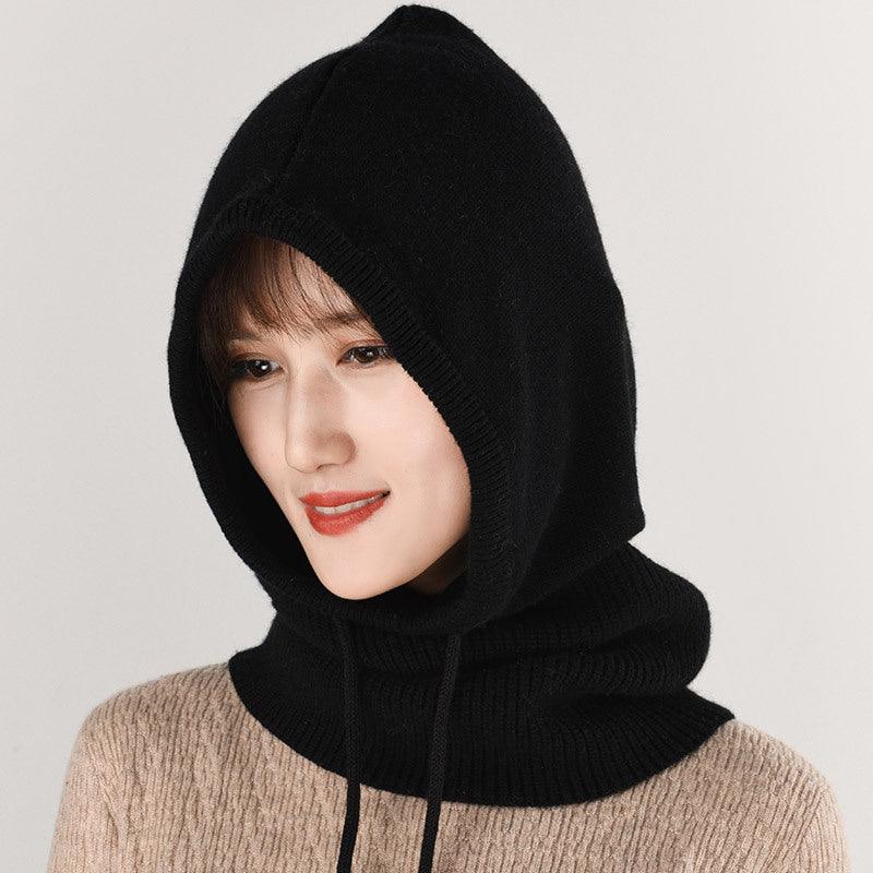 Ear Knit Wool Scarf Bib Women Pullover - melvincucci