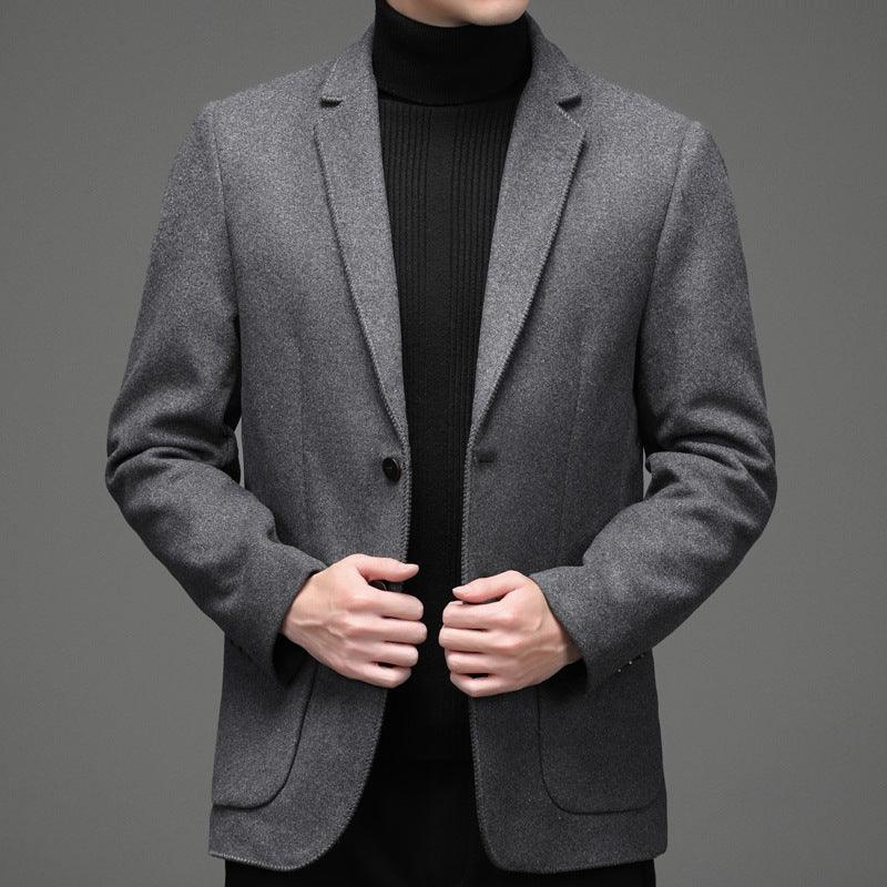 Young And Middle-aged Casual Woolen Coat Men - melvincucci