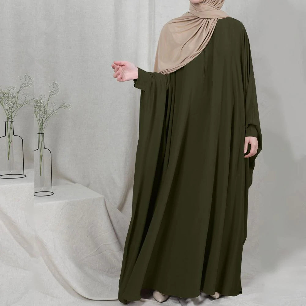Eid Hooded Muslim Women Hijab Dress Prayer Garment Jilbab Abaya Long Khimar Full Cover Ramadan Gown Abayas Islamic Clothes Niqab - melvincucci