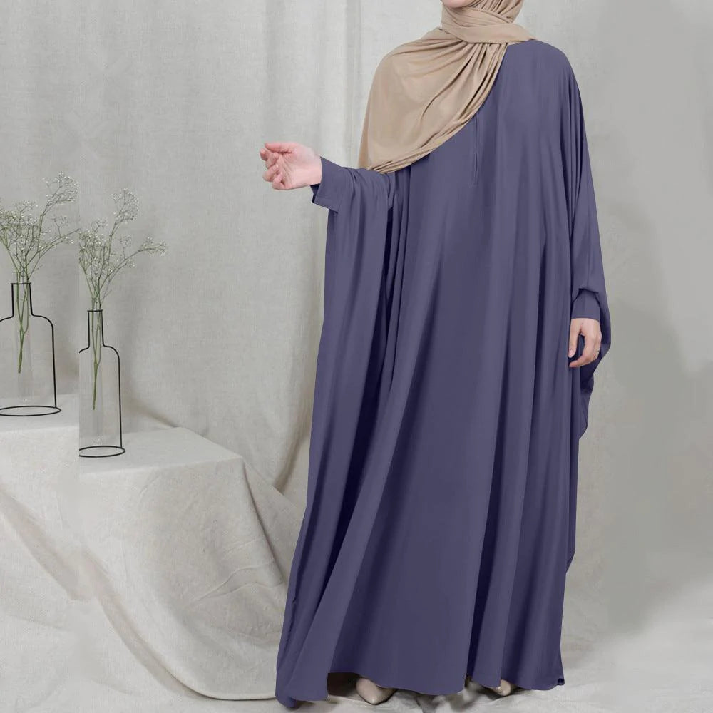 Eid Hooded Muslim Women Hijab Dress Prayer Garment Jilbab Abaya Long Khimar Full Cover Ramadan Gown Abayas Islamic Clothes Niqab - melvincucci