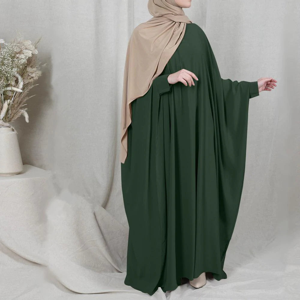 Eid Hooded Muslim Women Hijab Dress Prayer Garment Jilbab Abaya Long Khimar Full Cover Ramadan Gown Abayas Islamic Clothes Niqab - melvincucci