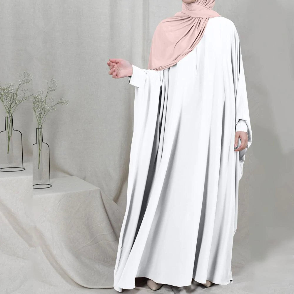 Eid Hooded Muslim Women Hijab Dress Prayer Garment Jilbab Abaya Long Khimar Full Cover Ramadan Gown Abayas Islamic Clothes Niqab - melvincucci
