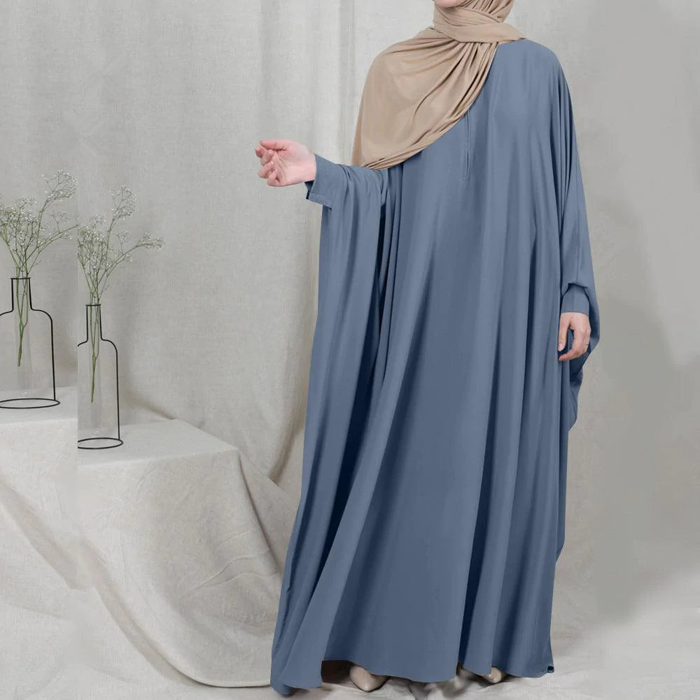 Eid Hooded Muslim Women Hijab Dress Prayer Garment Jilbab Abaya Long Khimar Full Cover Ramadan Gown Abayas Islamic Clothes Niqab - melvincucci