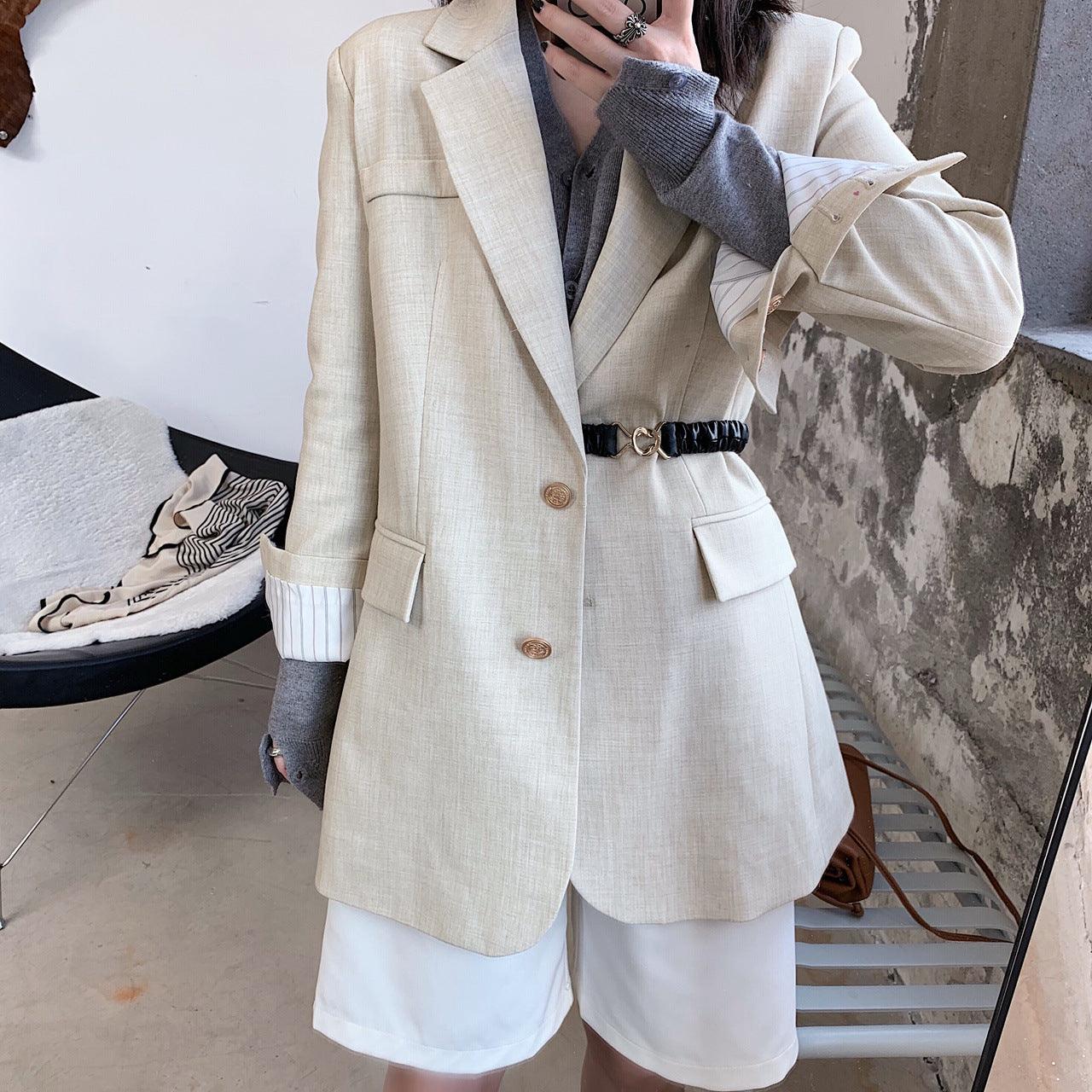Elasticated waistband blazer - melvincucci