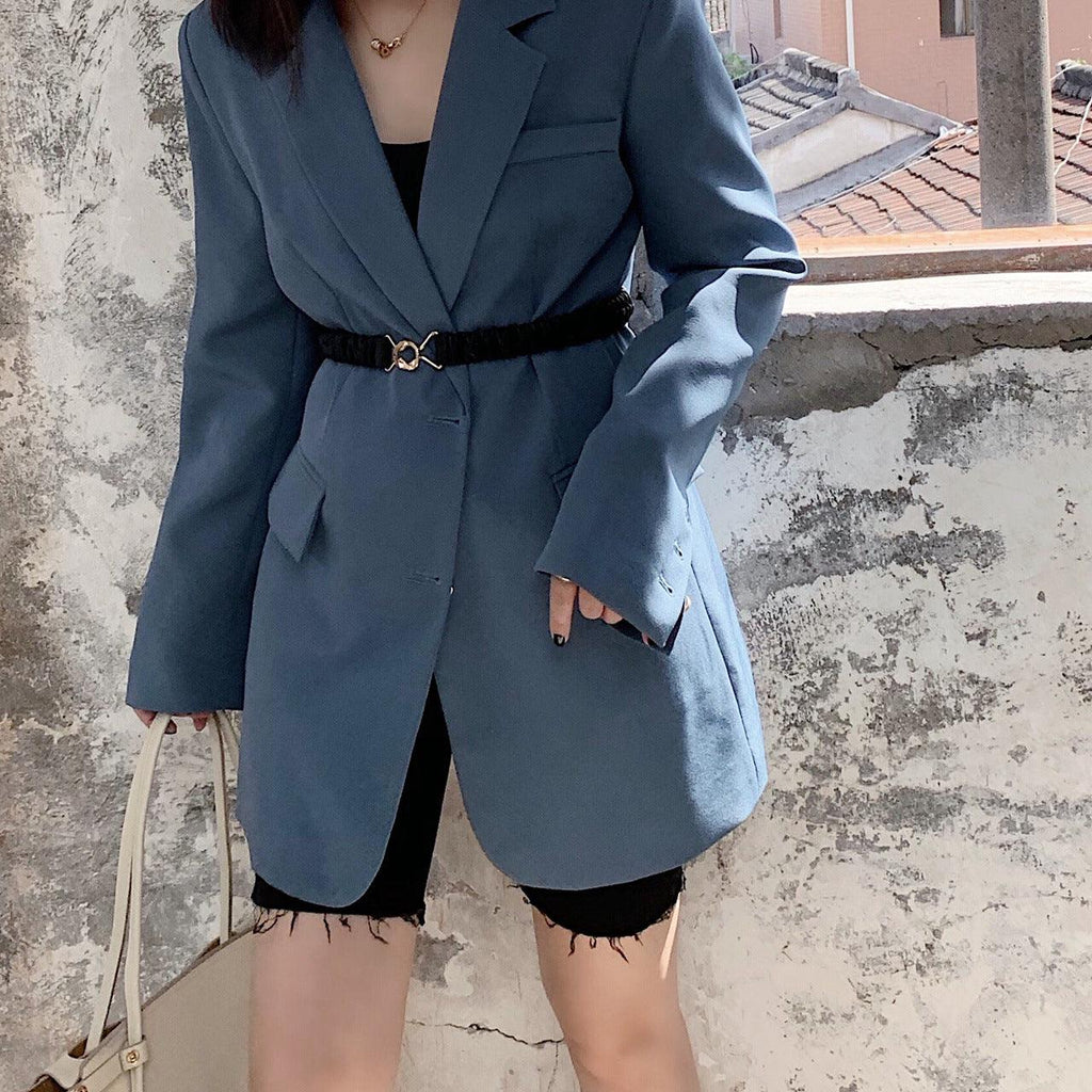 Elasticated waistband blazer - melvincucci