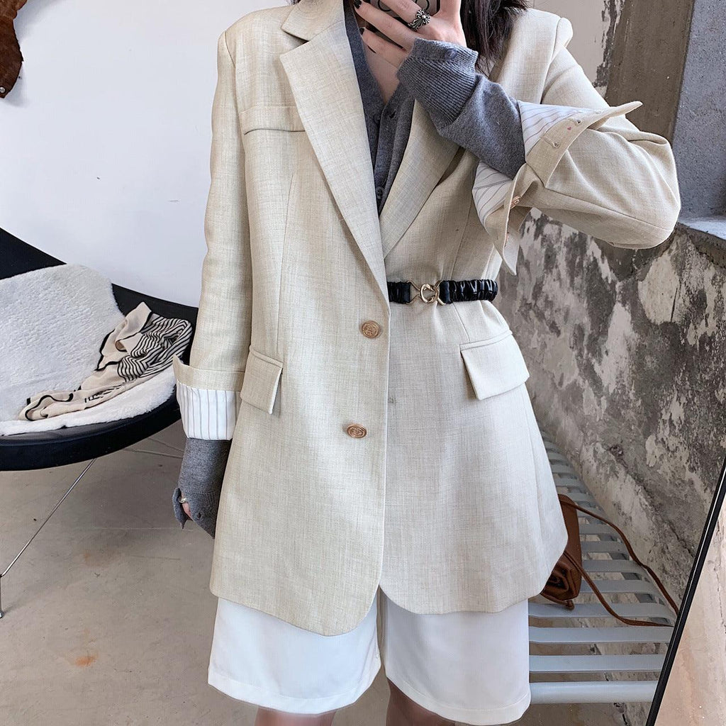 Elasticated waistband blazer - melvincucci