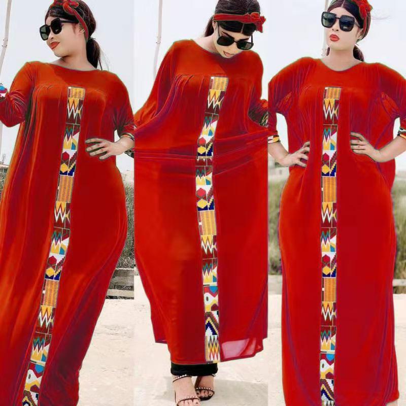 Elegant Dresses Plus Size African Vestidos With Inner Dress - melvincucci