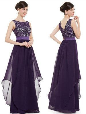 Elegant long dress cocktail dress lace dress - melvincucci