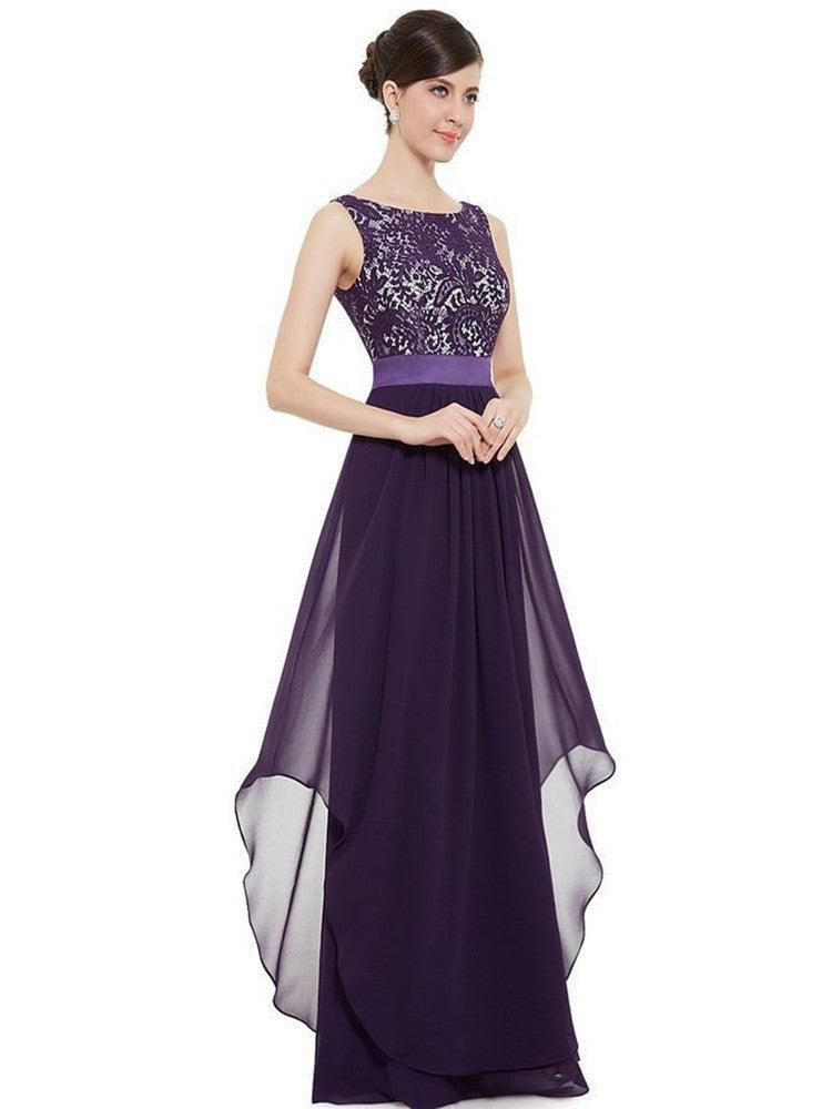 Elegant long dress cocktail dress lace dress - melvincucci