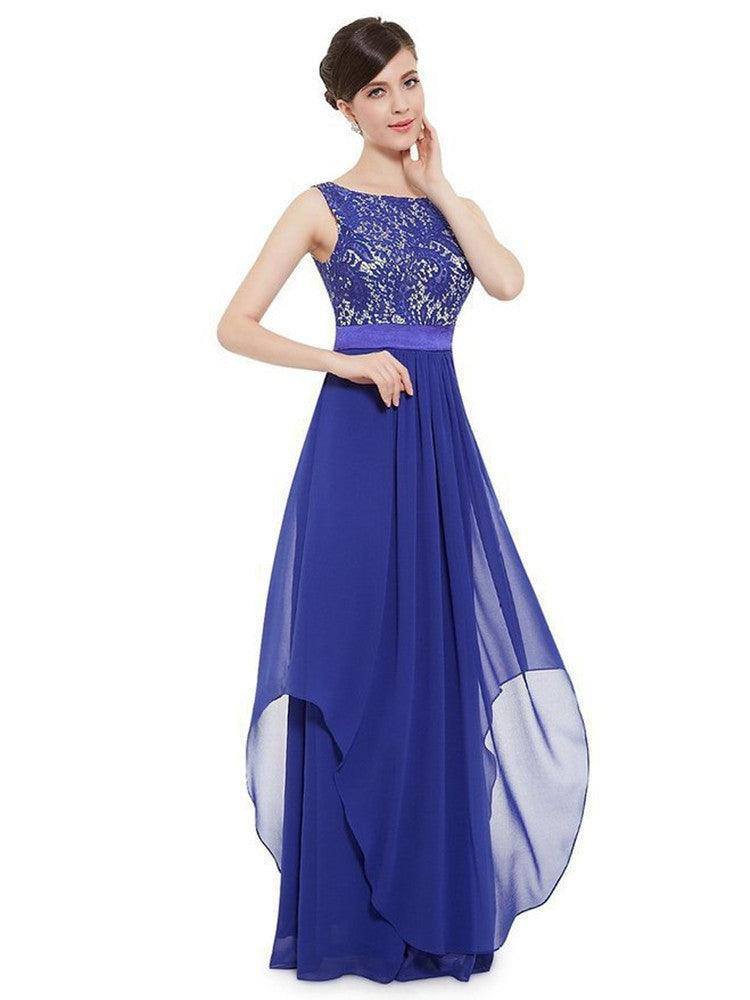 Elegant long dress cocktail dress lace dress - melvincucci