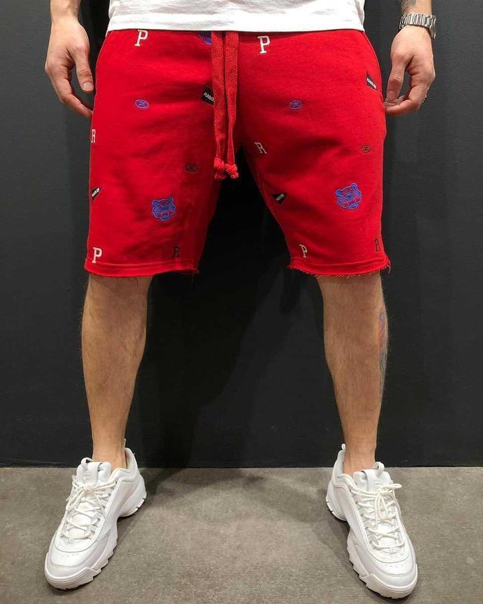 Embroidered shorts beggar pants men's pants - melvincucci