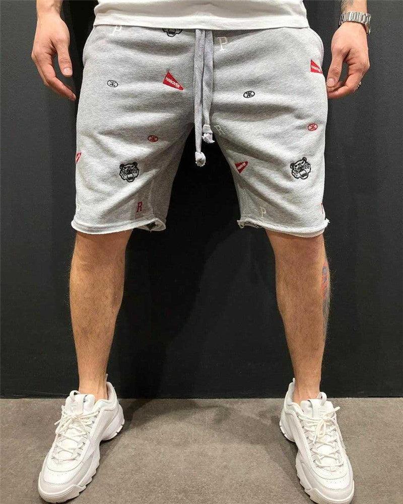 Embroidered shorts beggar pants men's pants - melvincucci
