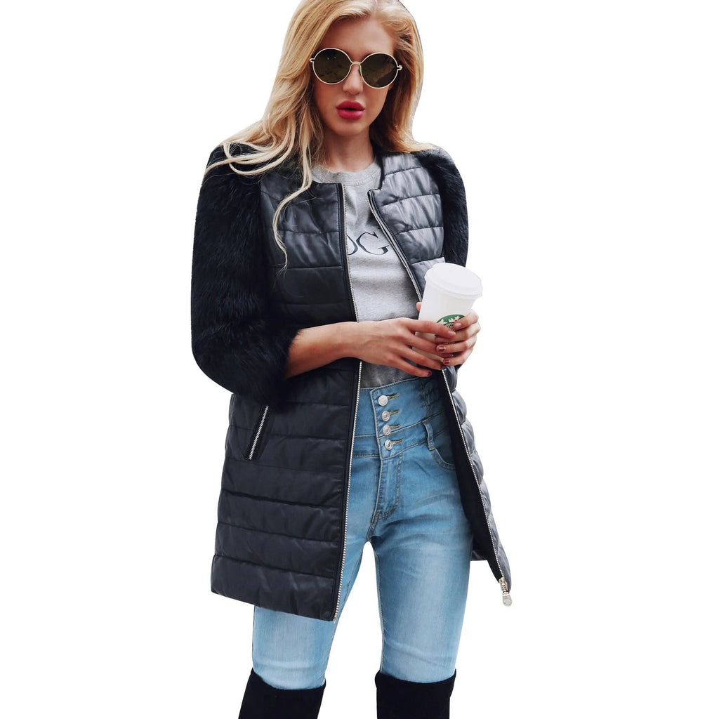 Europe Cloth Autumn Winter PU Jacket Women - melvincucci