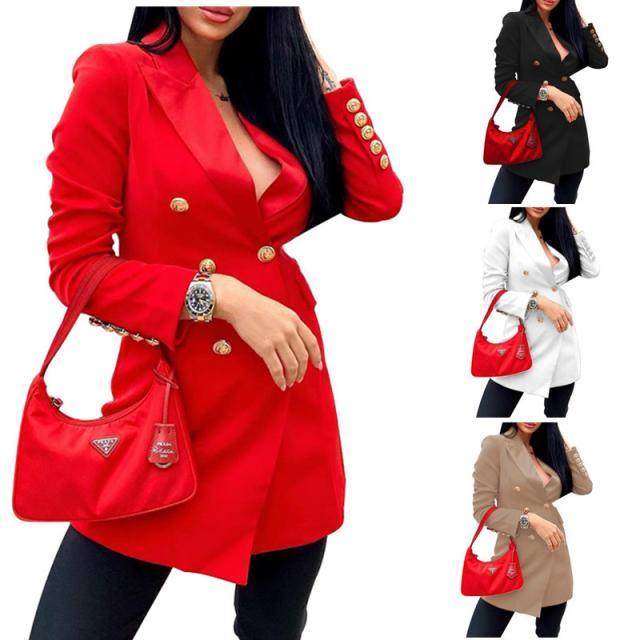 European And American Fashion Double-Breasted Blazer - melvincucci