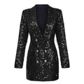 European And American Fashion Suit Ladies Temperament Jacket Sequined Suit Women Jacket - melvincucci