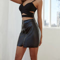 European And American Leather Skirt High Waist Skirt Women - melvincucci