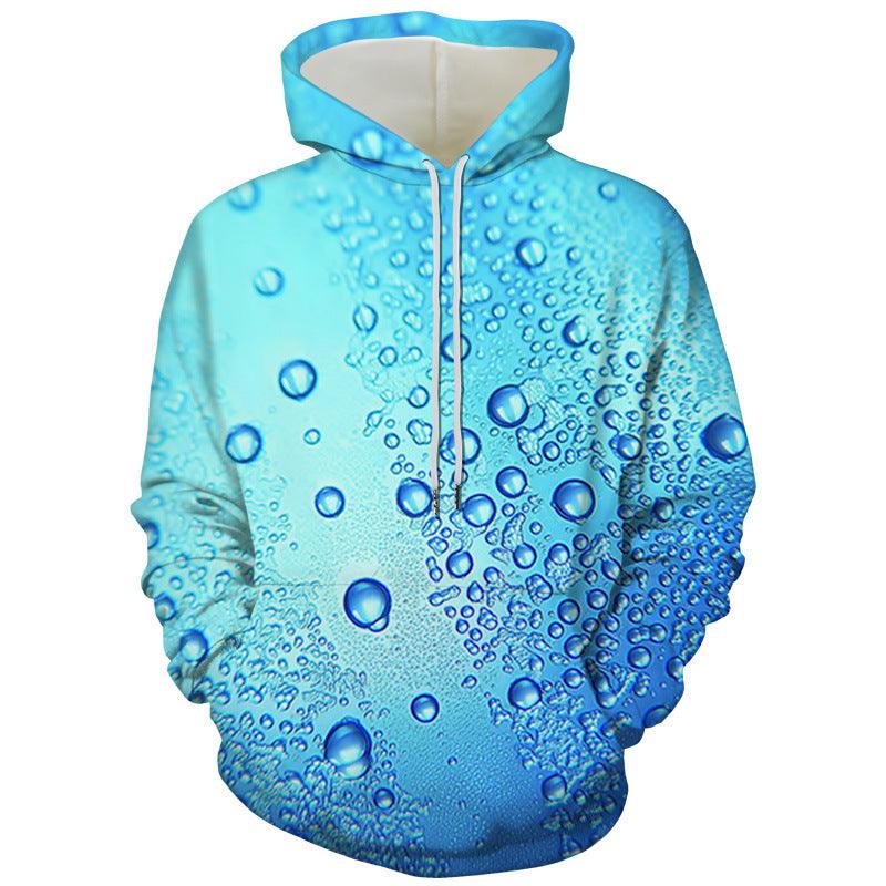 European And American Liquid Bead Print Sweatshirt - melvincucci