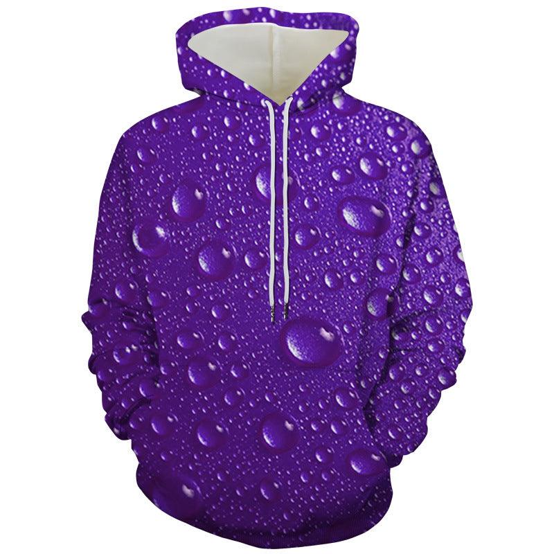 European And American Liquid Bead Print Sweatshirt - melvincucci