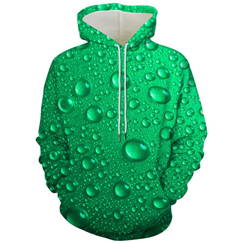 European And American Liquid Bead Print Sweatshirt - melvincucci