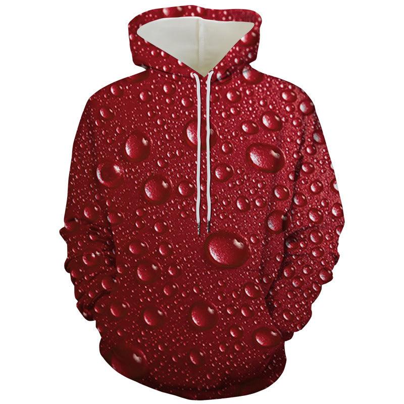 European And American Liquid Bead Print Sweatshirt - melvincucci