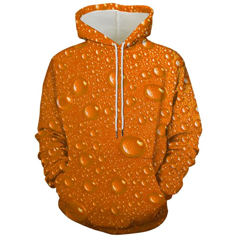 European And American Liquid Bead Print Sweatshirt - melvincucci
