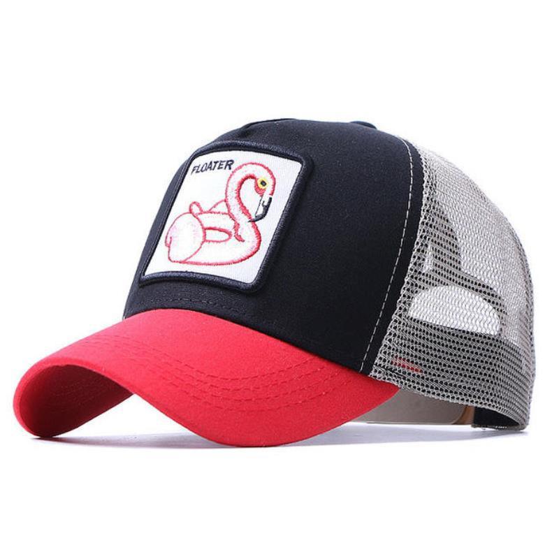 European and American patch embroidery cartoon animal hip-hop hat men and women couple personality hat sunscreen shade hat - melvincucci