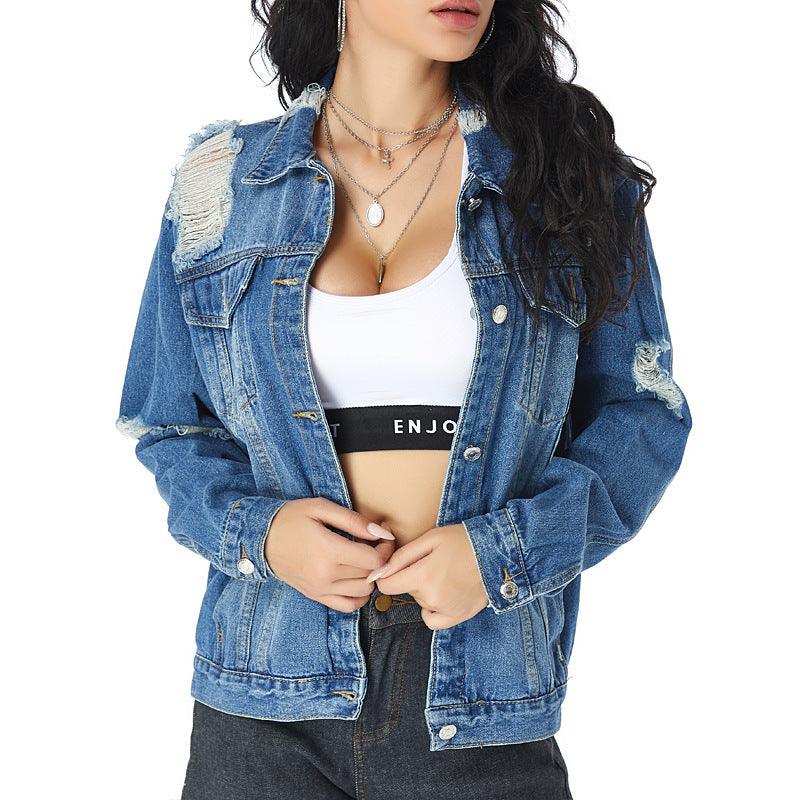 European And American Slim All-match Denim Female Jacket Women - melvincucci