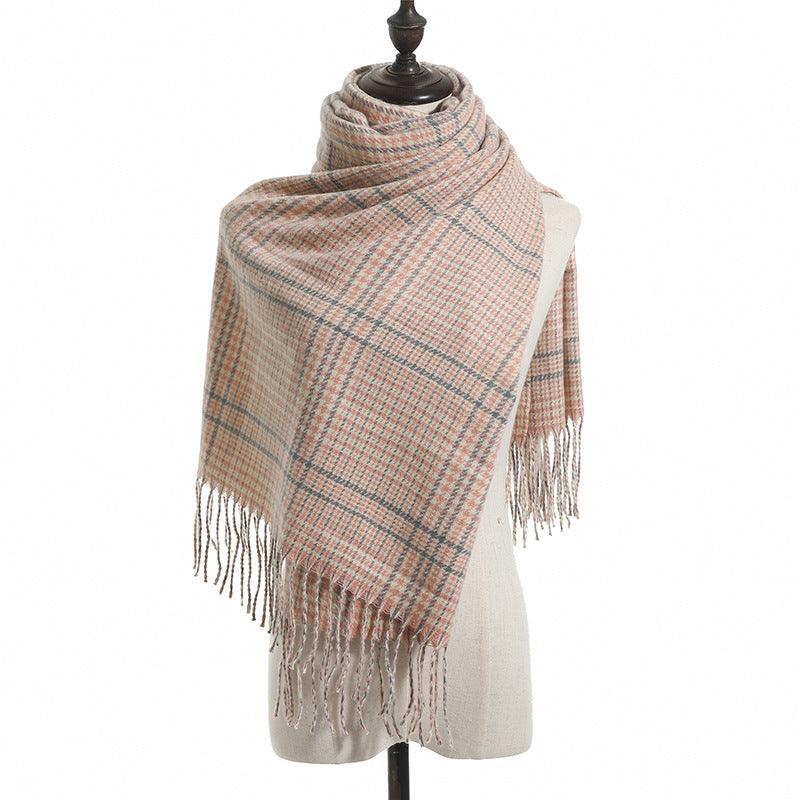 European And American Street Fringed Cashmere Scarf - melvincucci