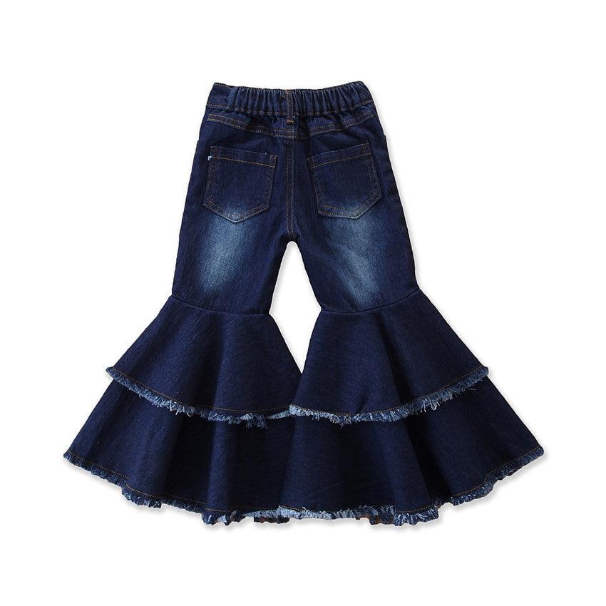 European And American Style Girls Kids Fashion Bell Bottom Pants - melvincucci