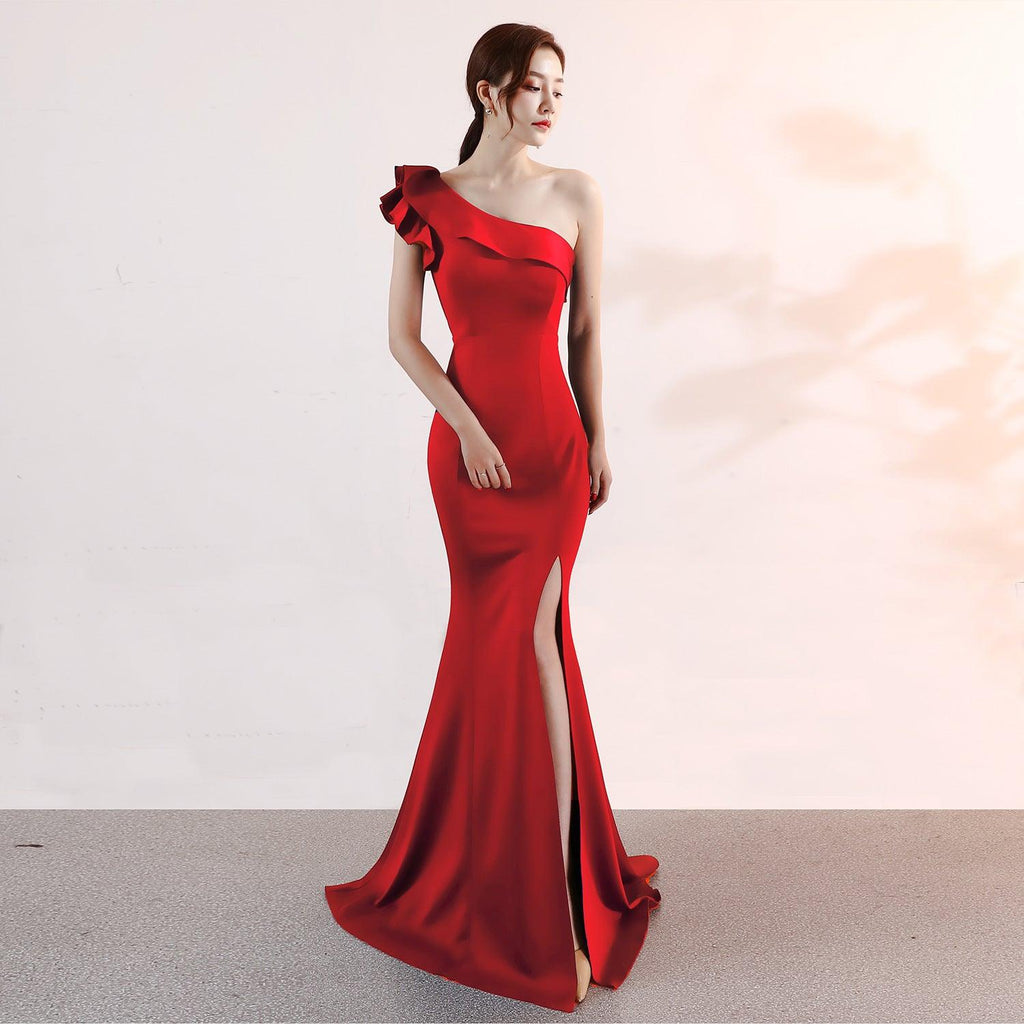 Evening dress elegant long sexy slim fishtail dress - melvincucci