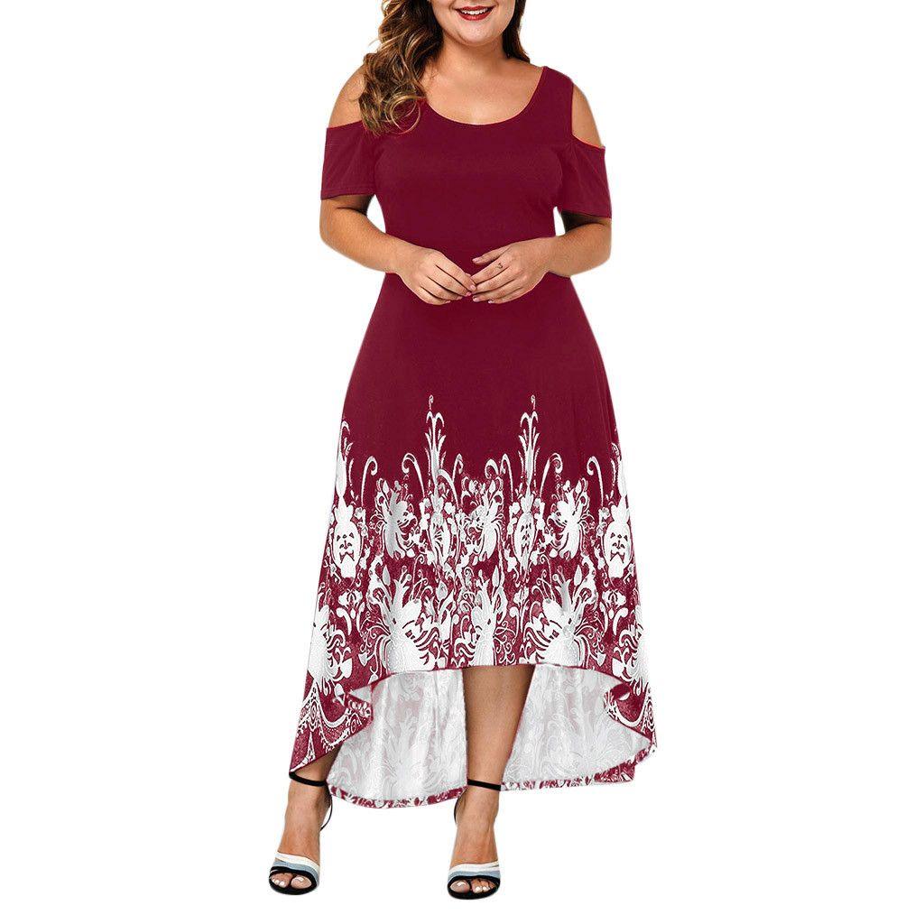 Evening Party Summer Plus Size Maxi Dress Women XL Short - melvincucci