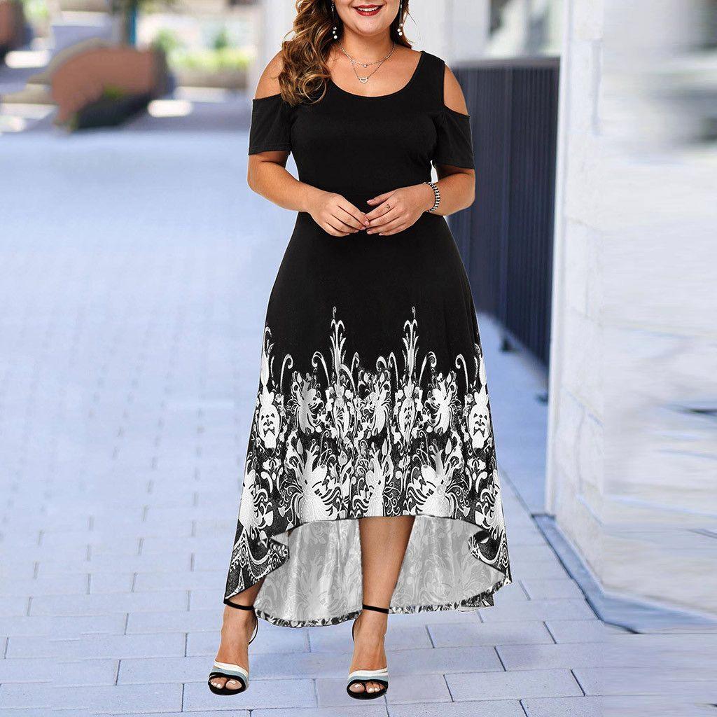 Evening Party Summer Plus Size Maxi Dress Women XL Short - melvincucci