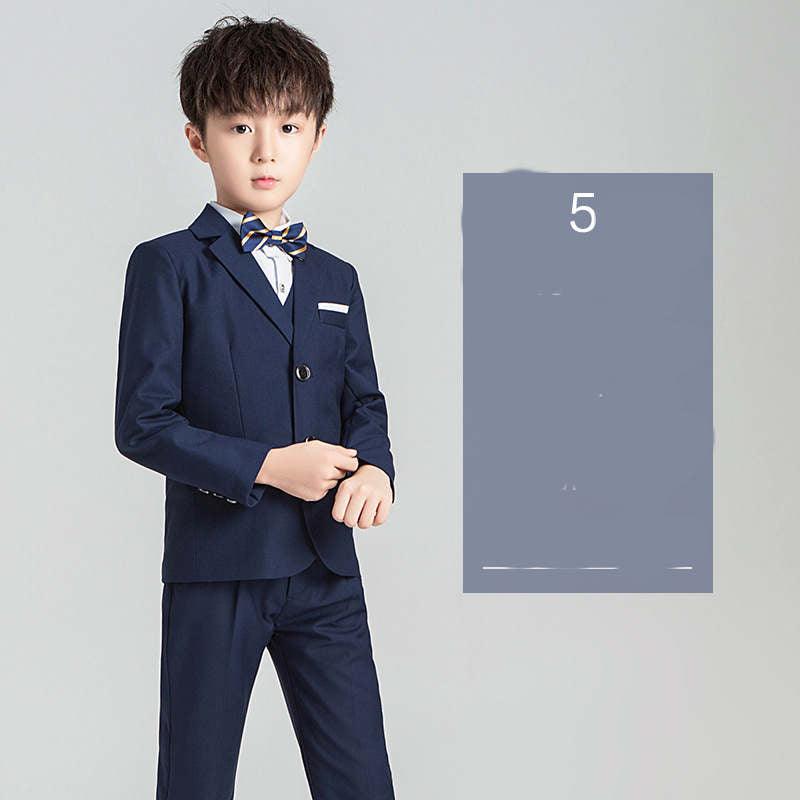 Children's Suit Boys Solid Color Flower Girl Dress  Catwalk Performance Clothing - melvincucci