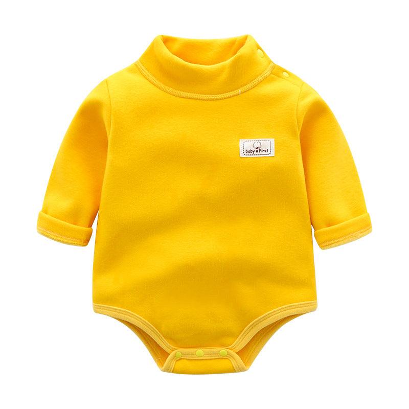 Baby Plus Velvet Warm Triangle Romper Crawl - melvincucci